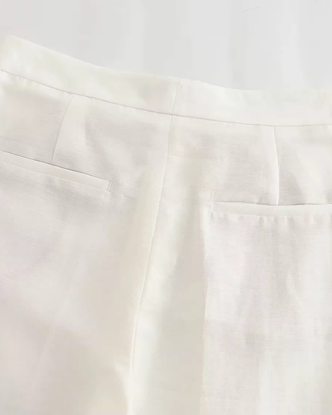 Vintage Luxe Witte Blazer, Gilet en Broek set voor Dames