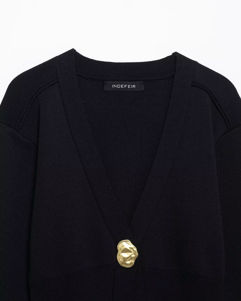 Casual Chique Vest met V-hals en Lange Mouwen voor Dames