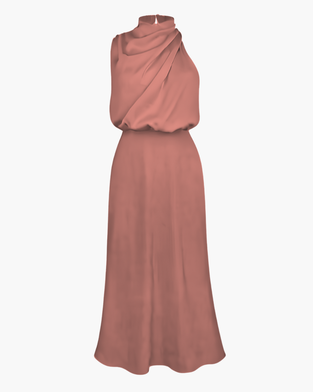 Satijnen Lange Maxi Jurk  voor Dames