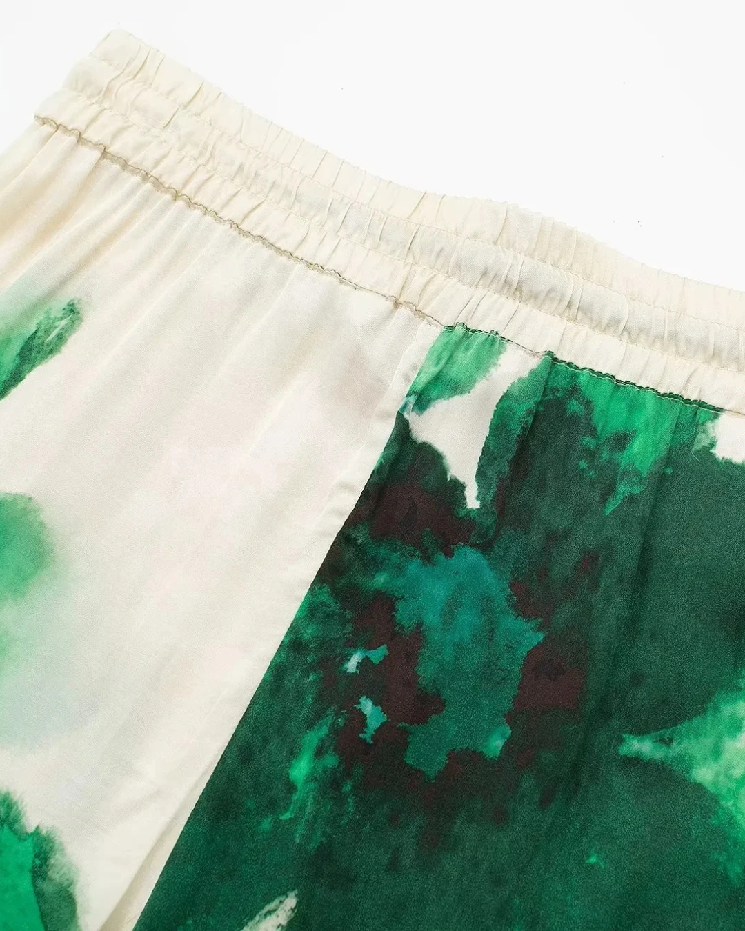 Elegante Set met Bloemenprint Blouse en Wijde Broek voor Dames