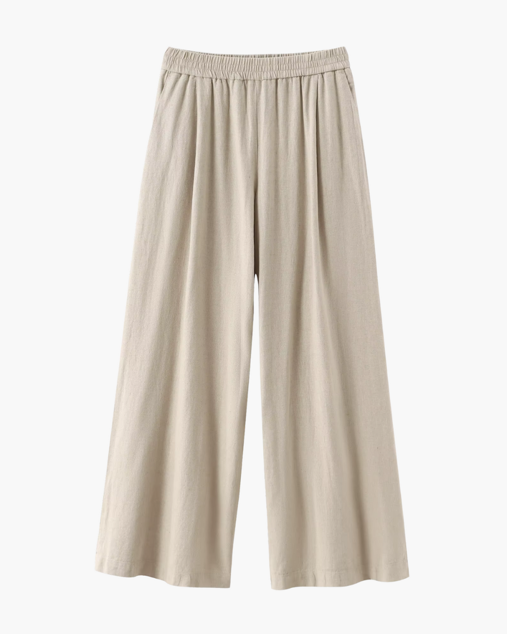 Elegante Tweedelige Set met Wijde Pijpen Broek voor Dames