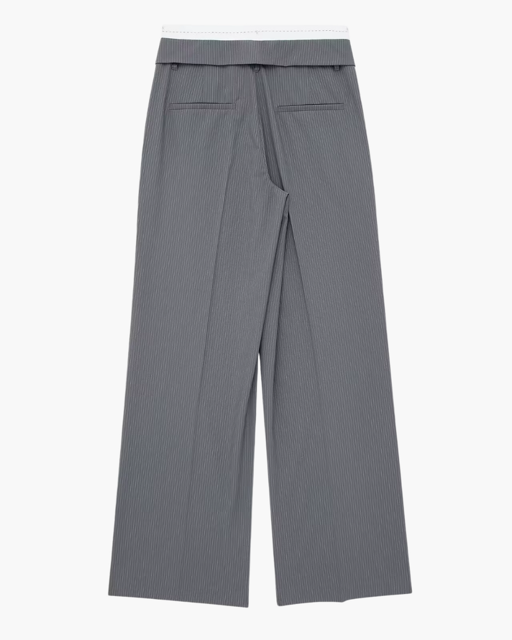 Gestreept Kort Vest met Wijde Broek Set voor Dames