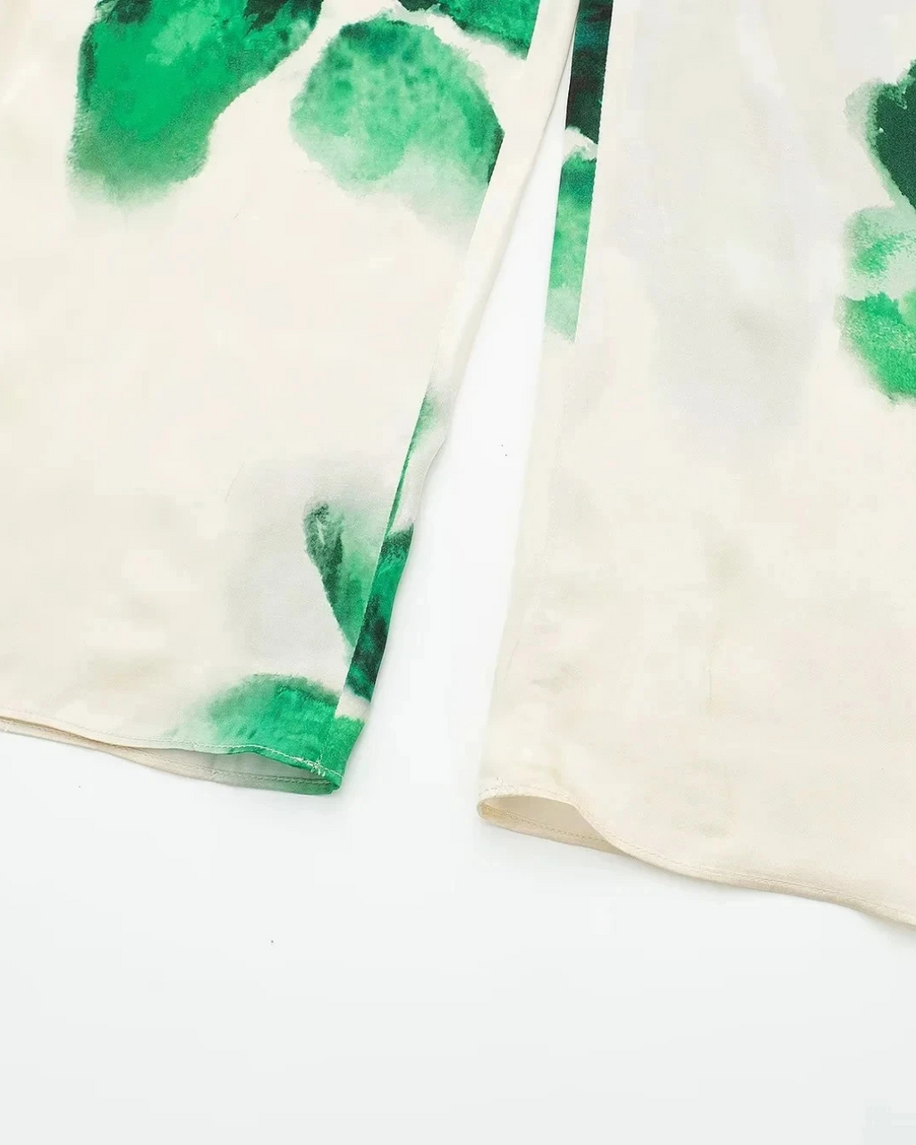 Elegante Set met Bloemenprint Blouse en Wijde Broek voor Dames