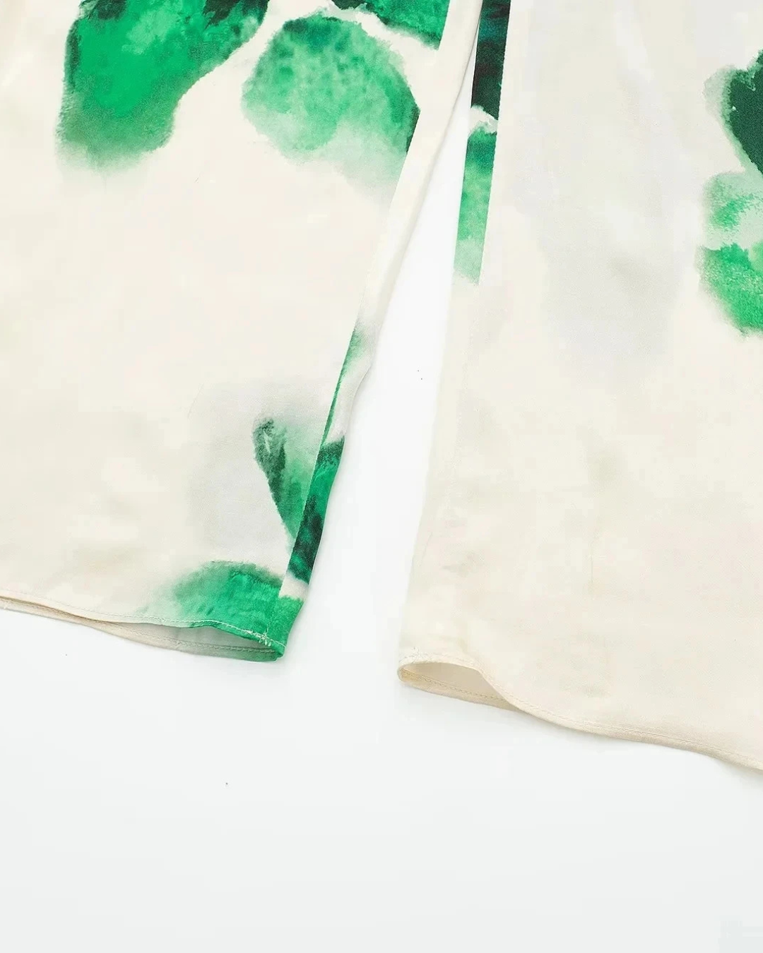 Elegante Set met Bloemenprint Blouse en Wijde Broek voor Dames