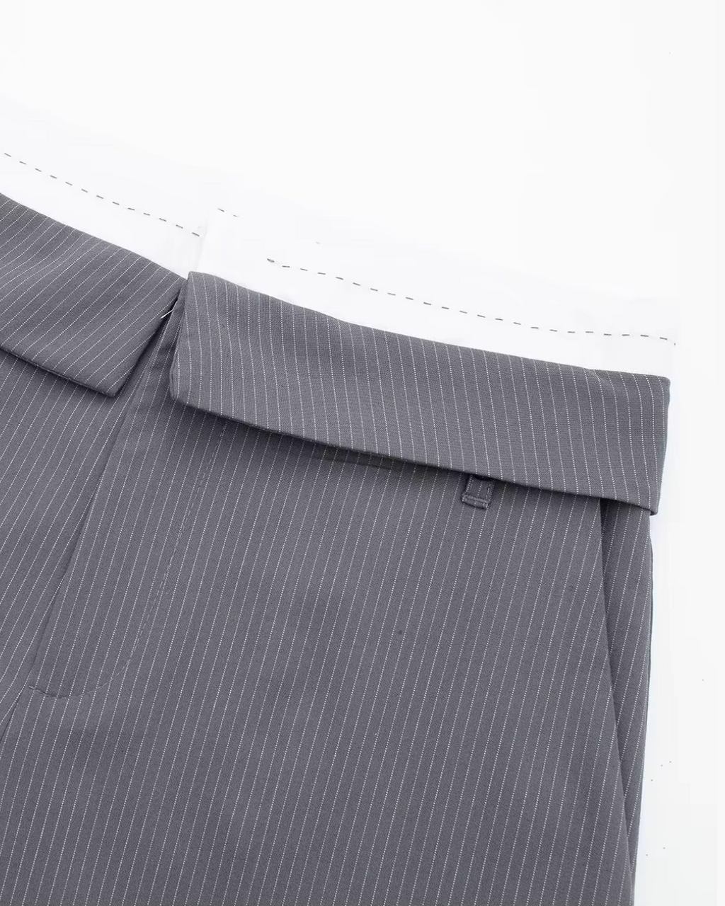 Gestreept Kort Vest met Wijde Broek Set voor Dames