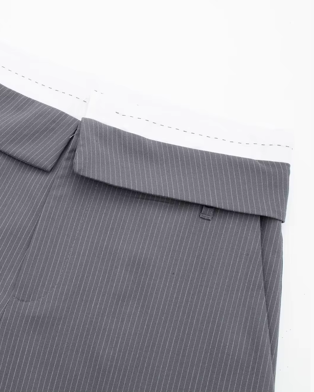 Gestreept Kort Vest met Wijde Broek Set voor Dames