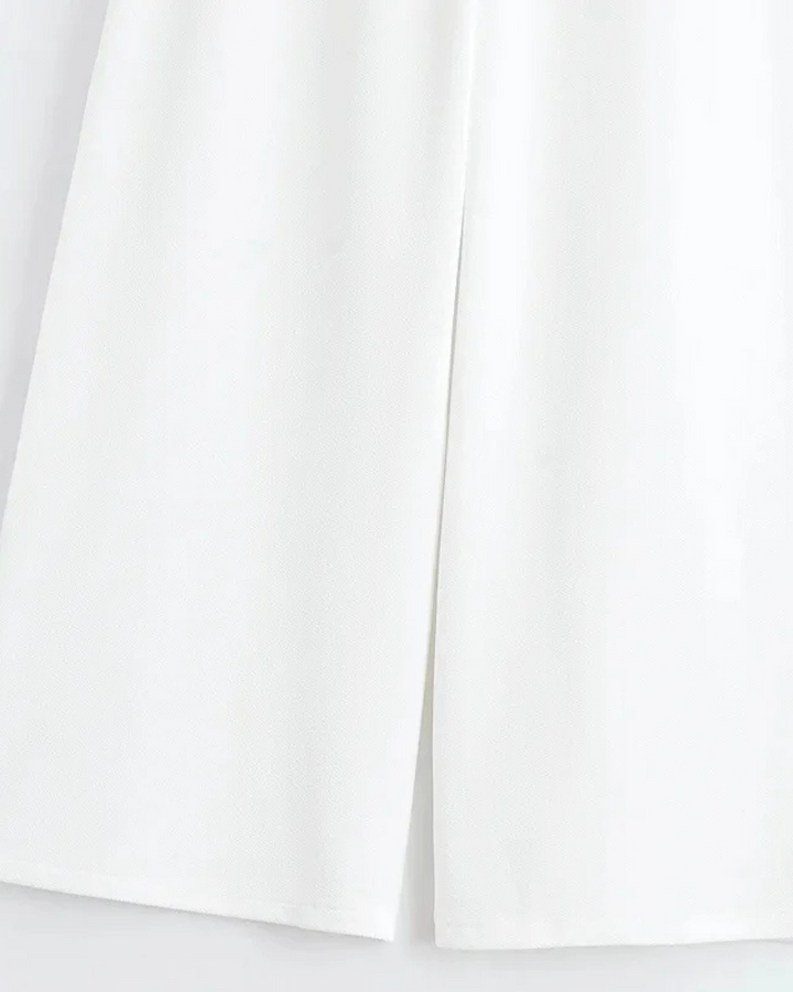 Elegante Set met Asymmetrisch Vest & Elastische Broek voor Dames