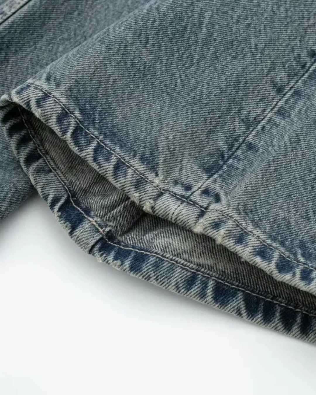 Blauwe Spijkerbroek met Rechte Pasvorm voor Dames