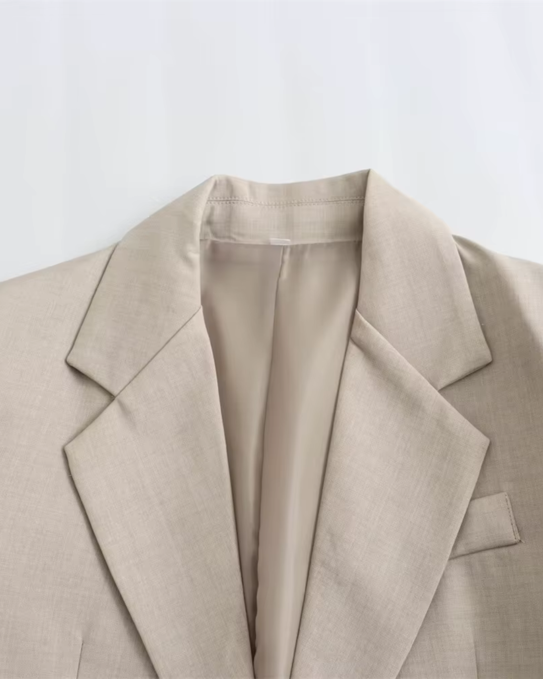 Casual Blazer met Hoge Taille Rok Set voor Dames