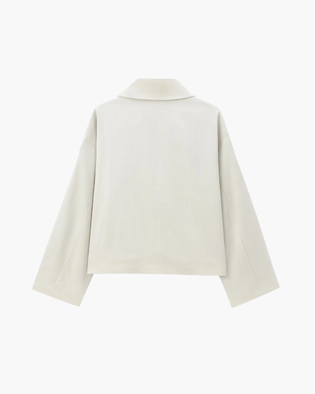 Effen Cropped Trenchcoat voor Dames