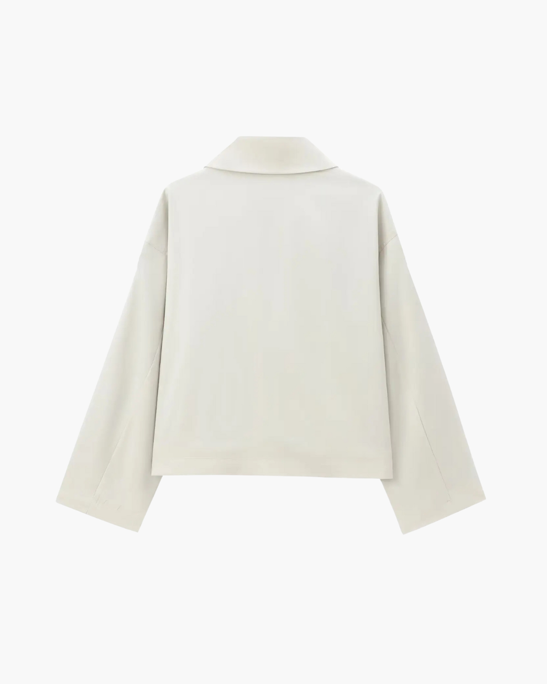 Effen Cropped Trenchcoat voor Dames