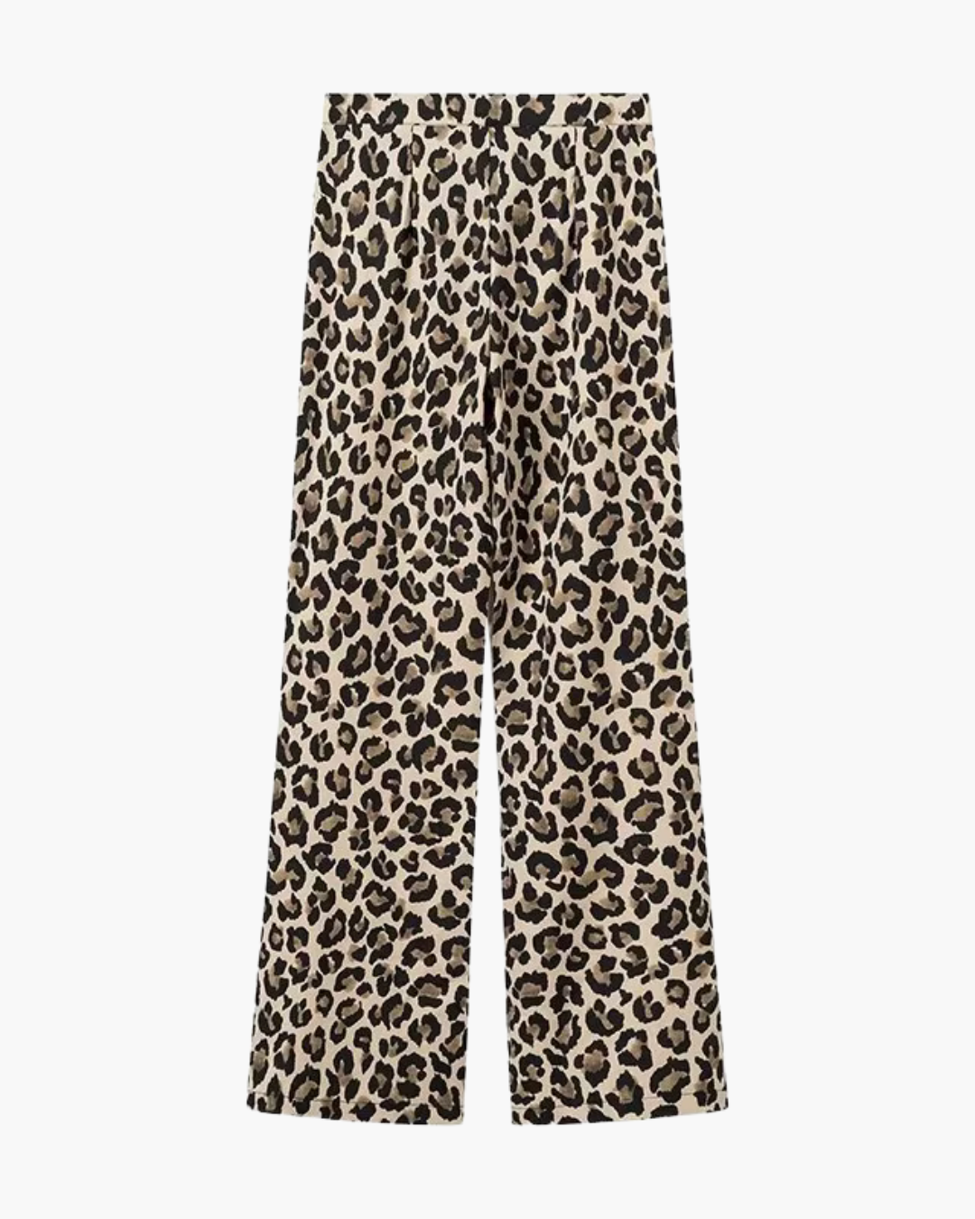 Luipaardprint Lange Broek - Losse Streetwear voor Dames