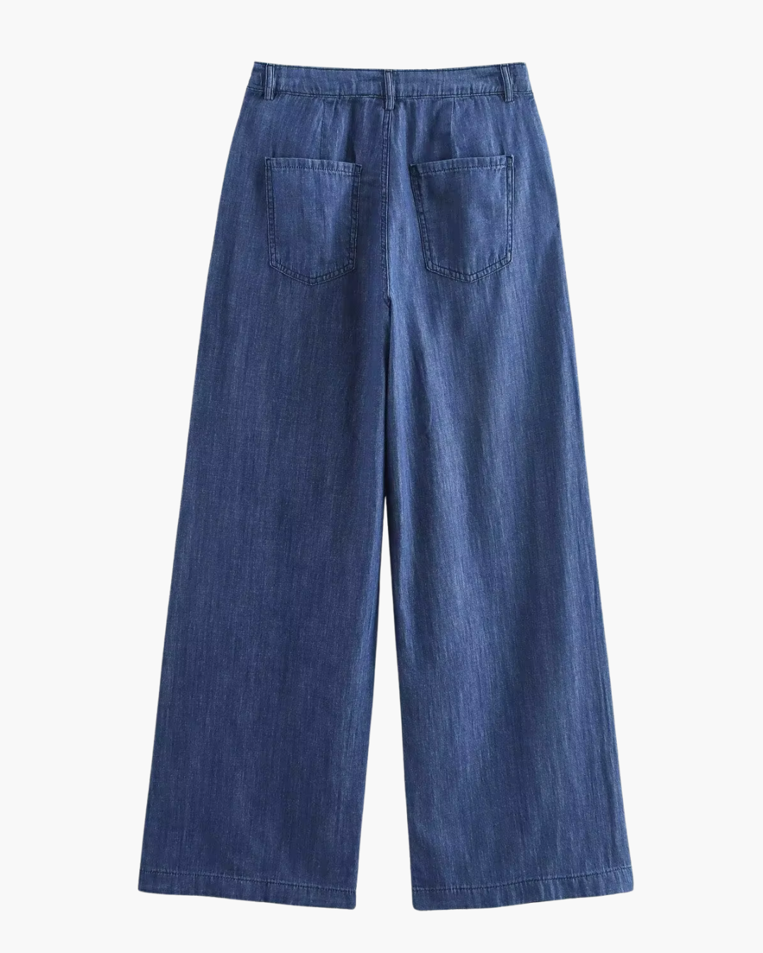 Denim Drape Broek voor Dames