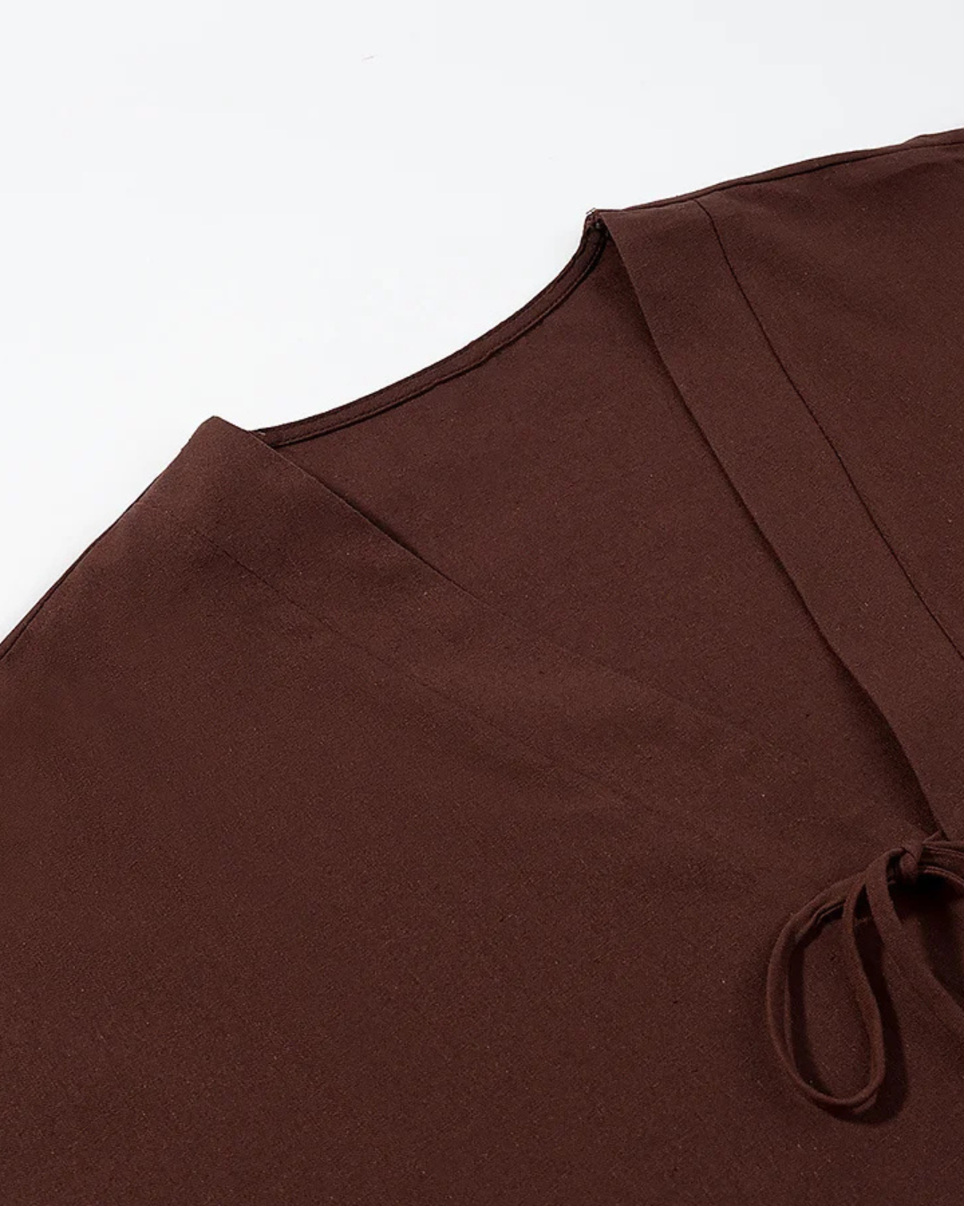 Dames Set met V-hals Blouse en Hoge Taille Broek