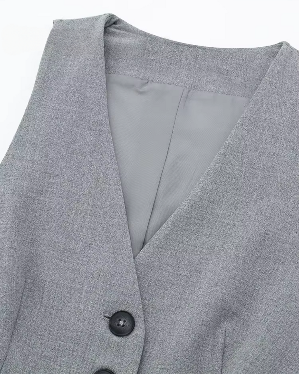 Stijlvol V-Hals Vest met Hoge Taille Shorts voor Dames