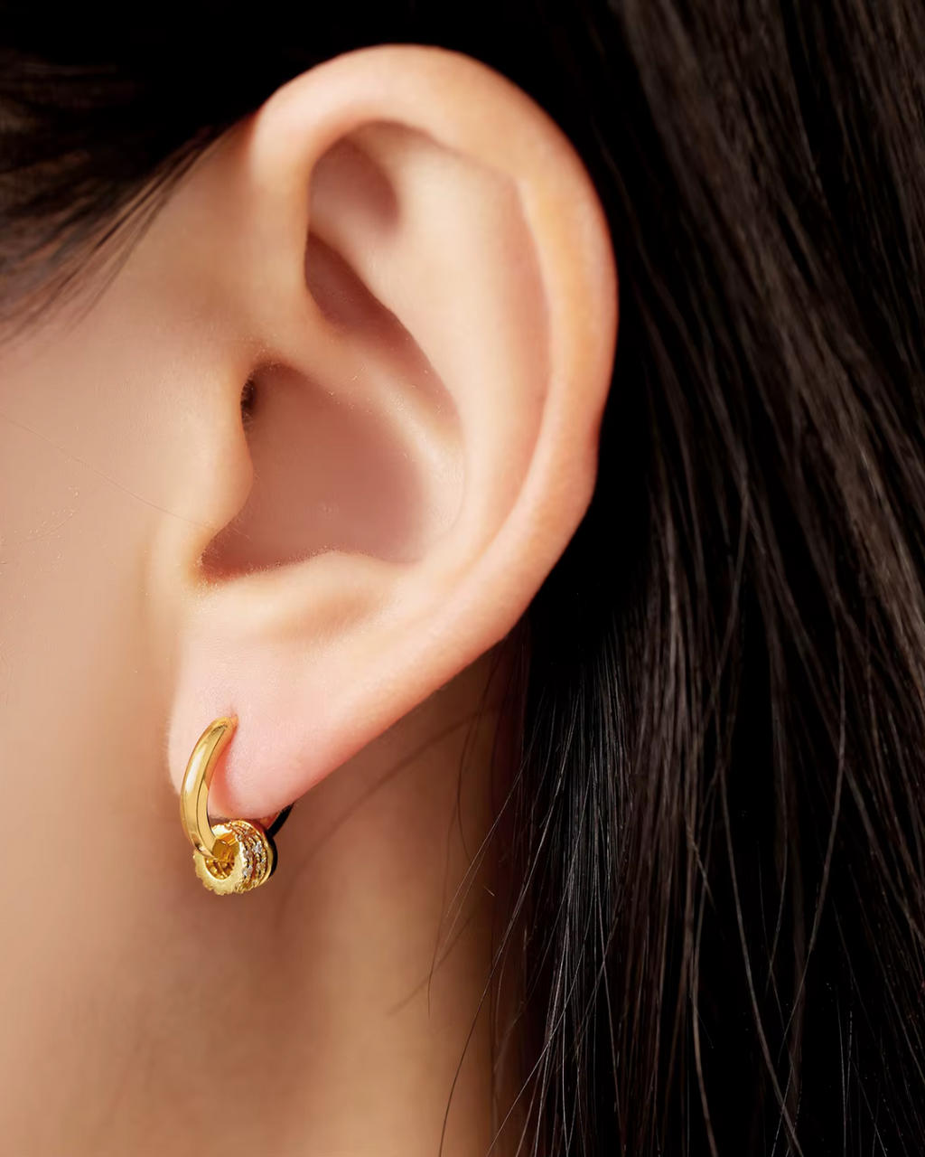 925 Sterling Zilveren Goldplated Oorringen voor Dames