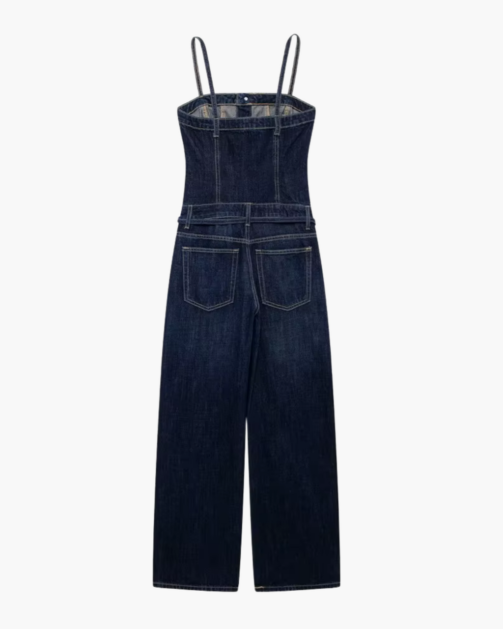 Comfortabel Denim Jumpsuit met Tailleriem voor Dames
