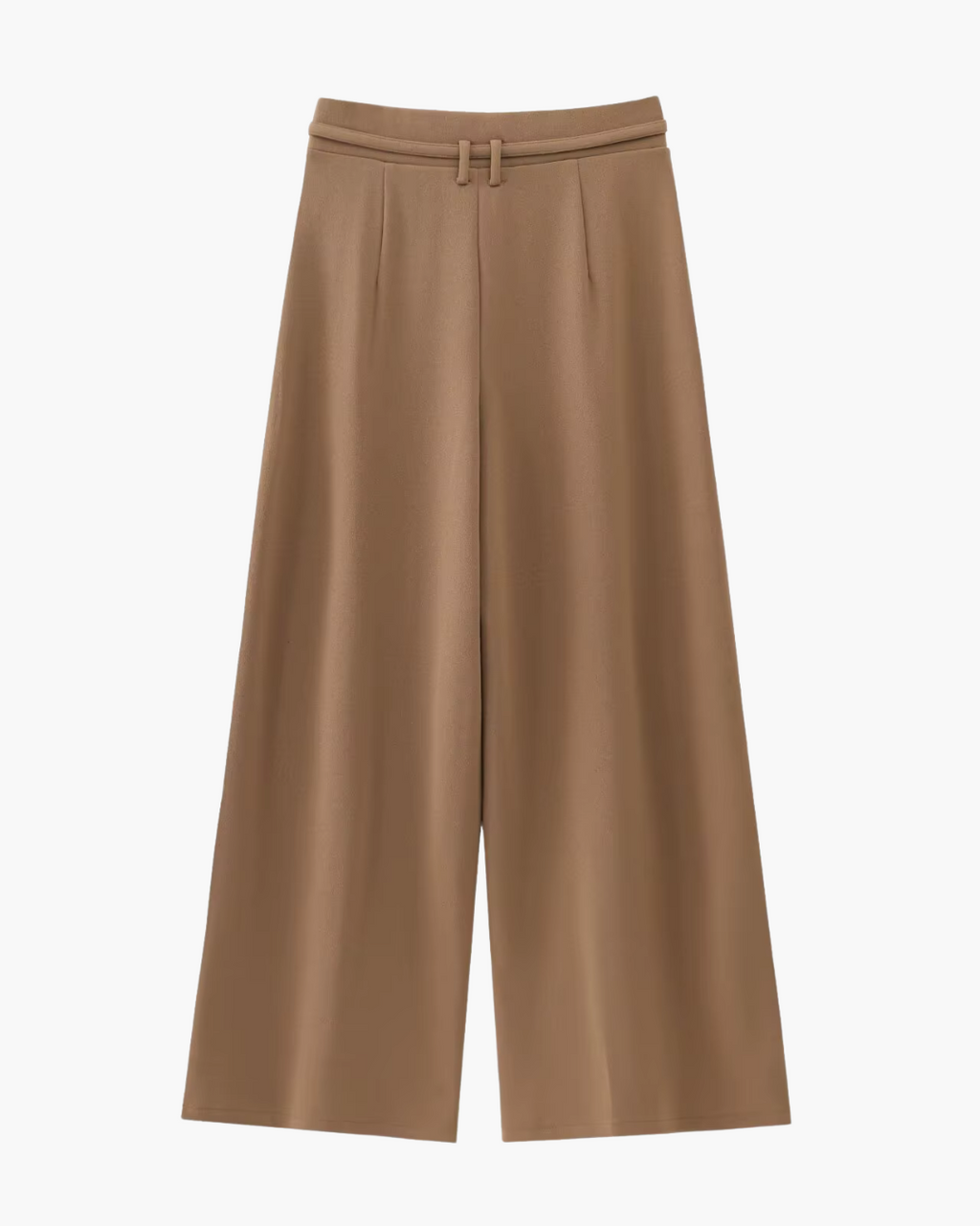 Wijde Pijpen Broek met Riem voor Dames