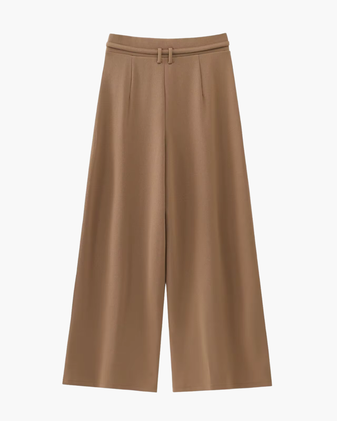 Wijde Pijpen Broek met Riem voor Dames