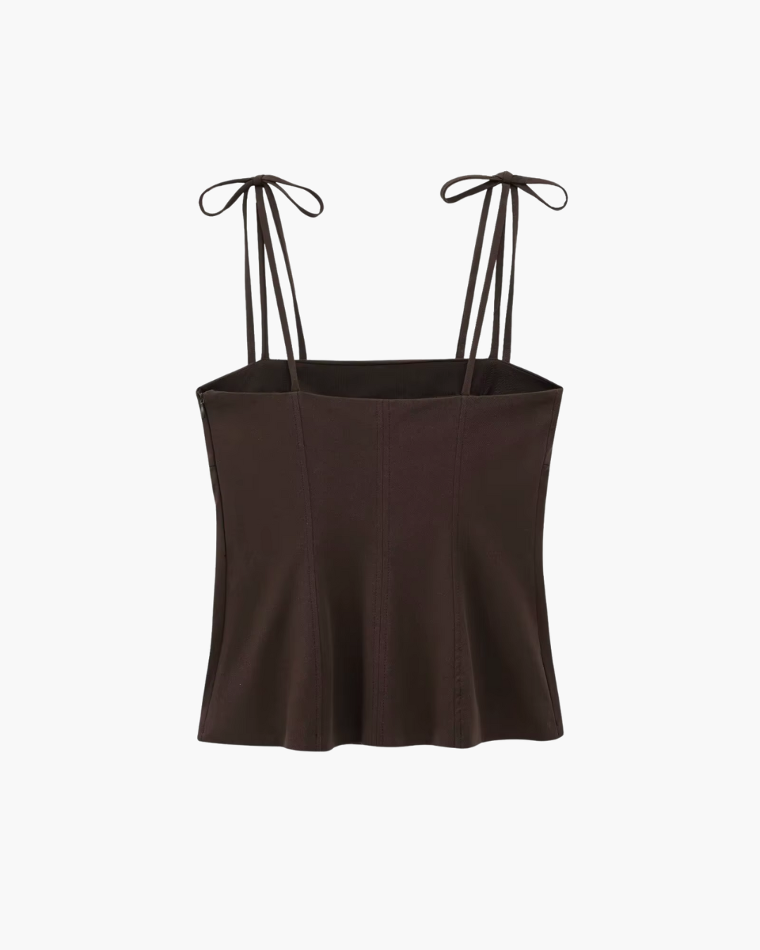 Korte Tanktop met Strik en Dunne Bandjes voor Dames