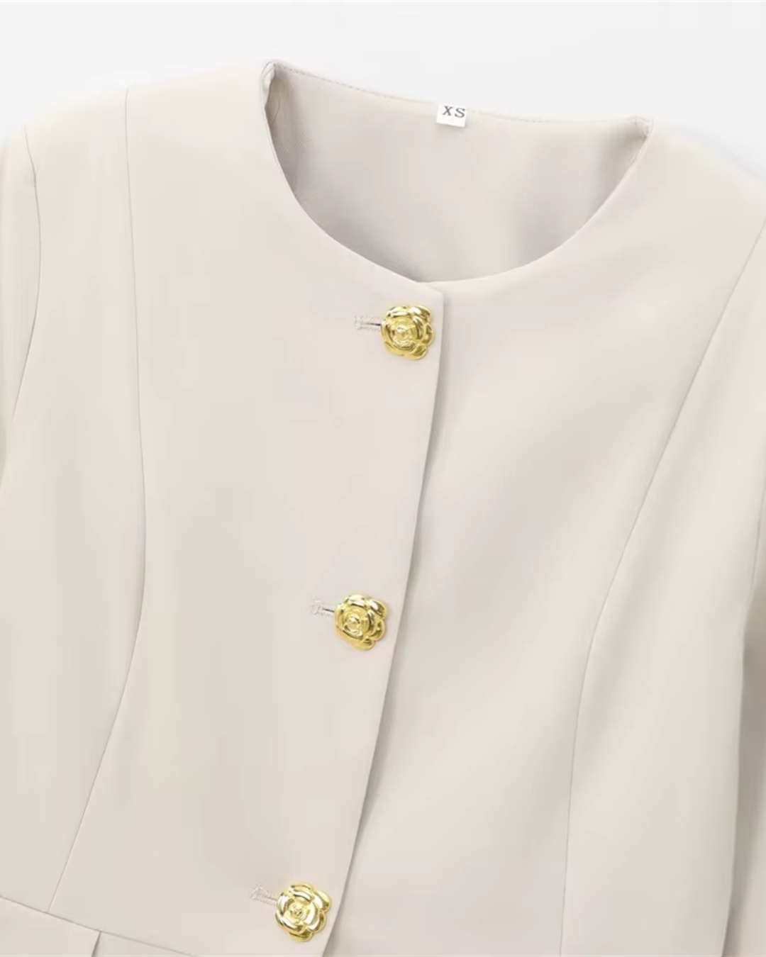 Slim Fit Colbert en Broek met Rechte Pijpen voor Dames