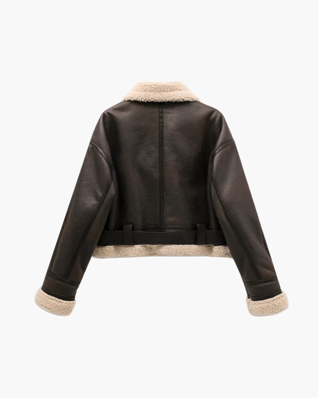 Vintage Leren Aviator Jas voor Dames