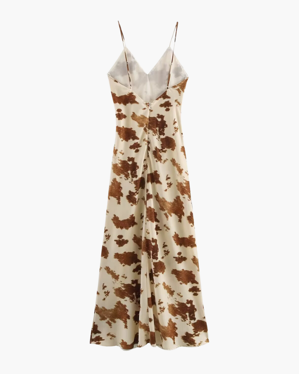 Midi Avondjurk met Koeienprint voor Dames