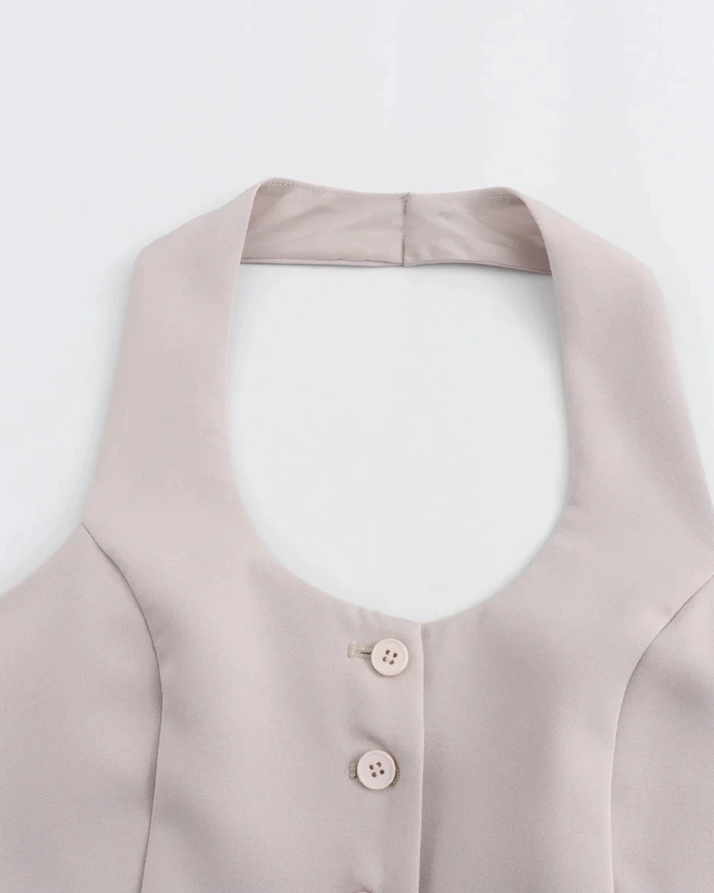 2-delig Set met Halter Top en Hoge Taille Broek voor Dames