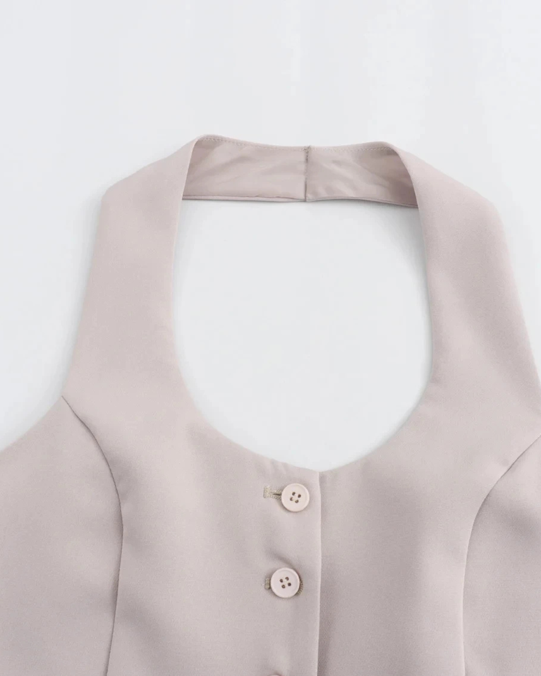 2-delig Set met Halter Top en Hoge Taille Broek voor Dames