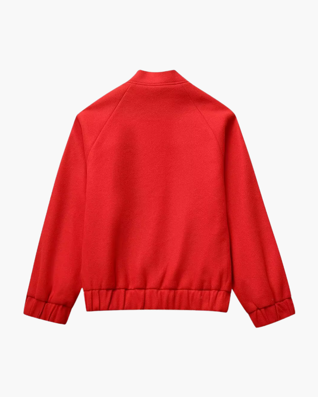 Casual Rood Jasje met O-hals en Knoopjes voor Dames