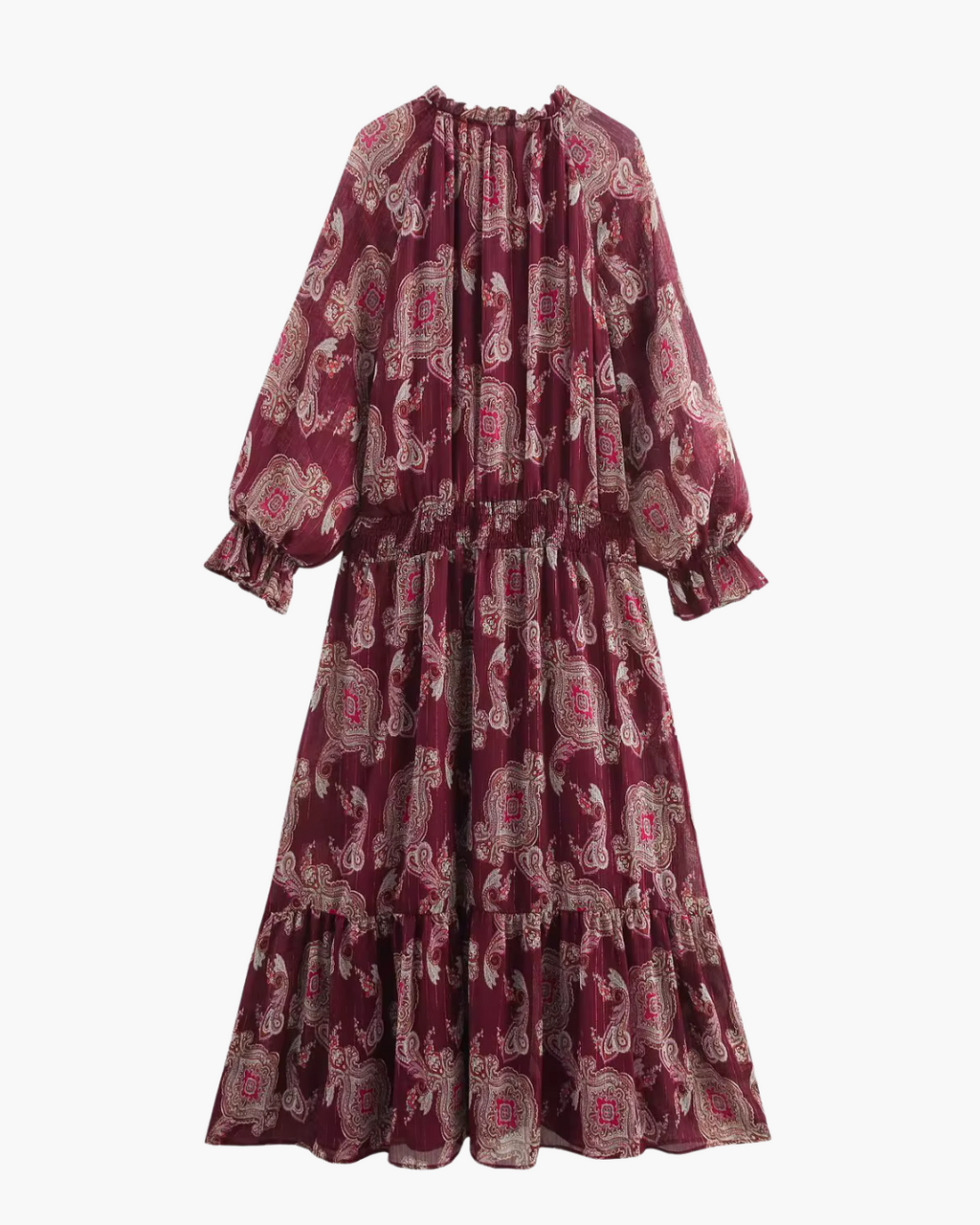 Elegante Chique Bohemien Jurk met Flare Mouw voor Dames