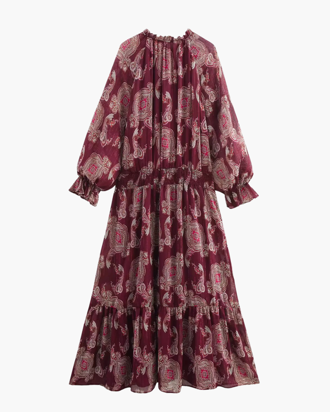 Elegante Chique Bohemien Jurk met Flare Mouw voor Dames