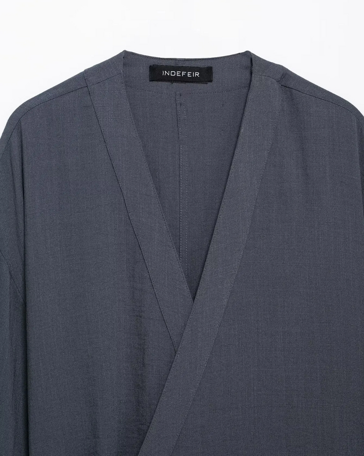 Tweedelig Set met Kimono Top & Wijde Broek voor Dames