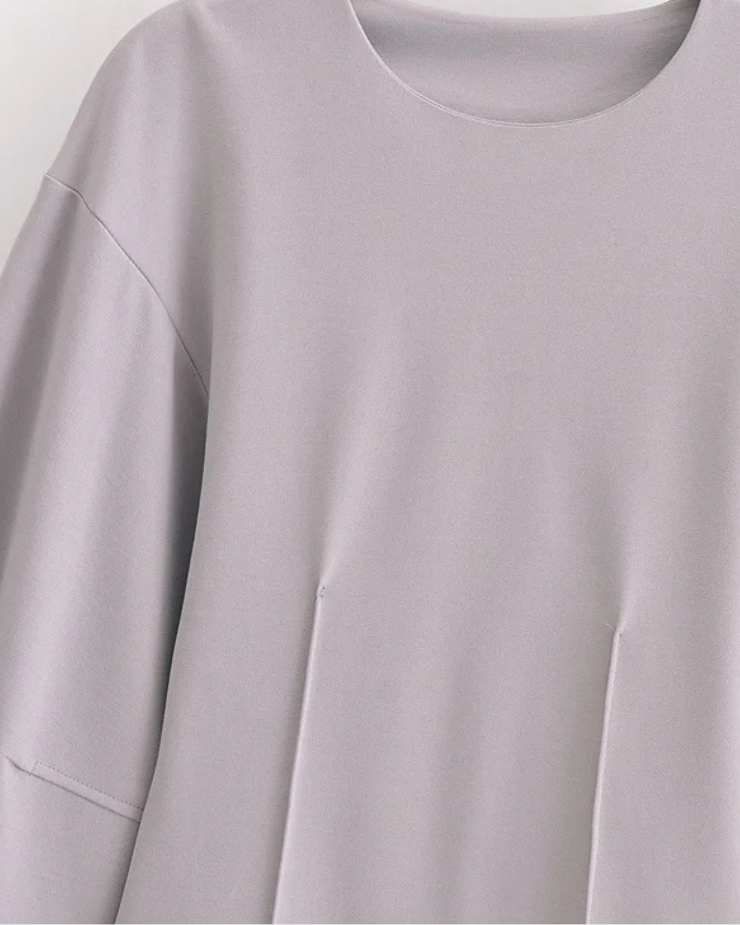 2-Delige Set met Slim Fit Top en Broek in Stretchstof voor Dames