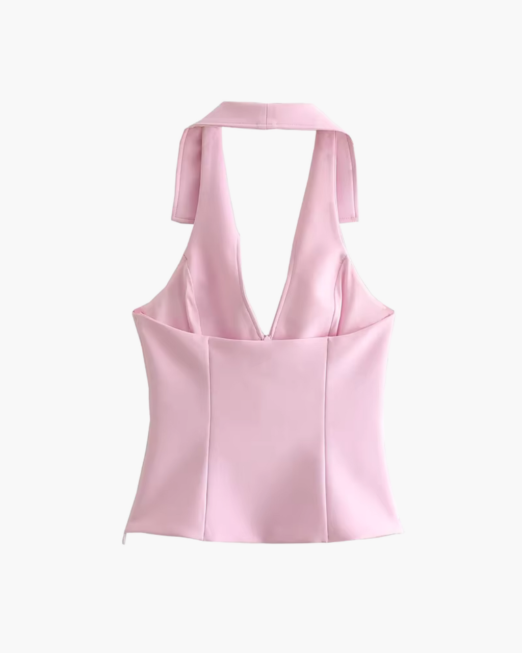 Halter Cropped Top met Slanke Pasvorm voor Dames