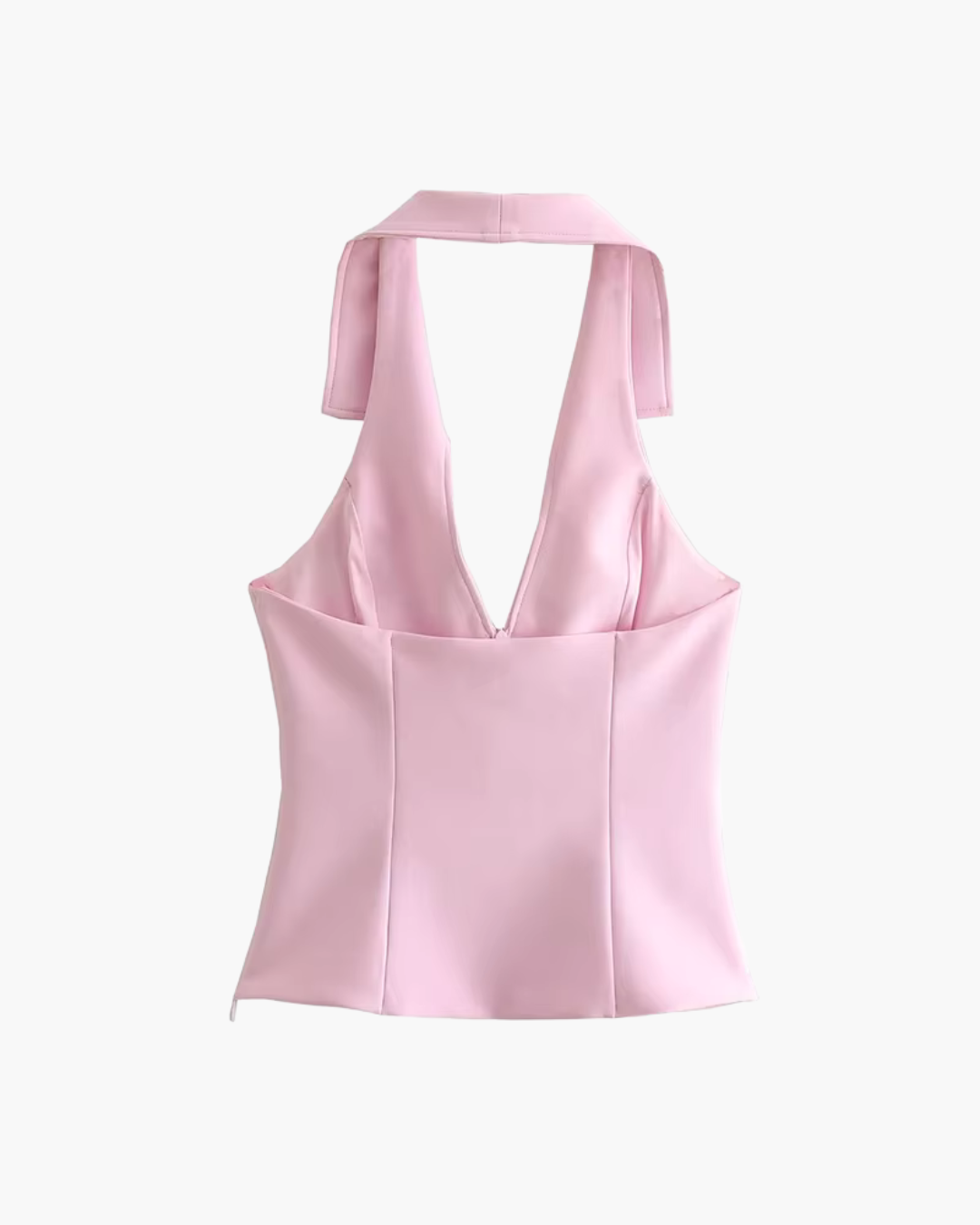 Halter Cropped Top met Slanke Pasvorm voor Dames