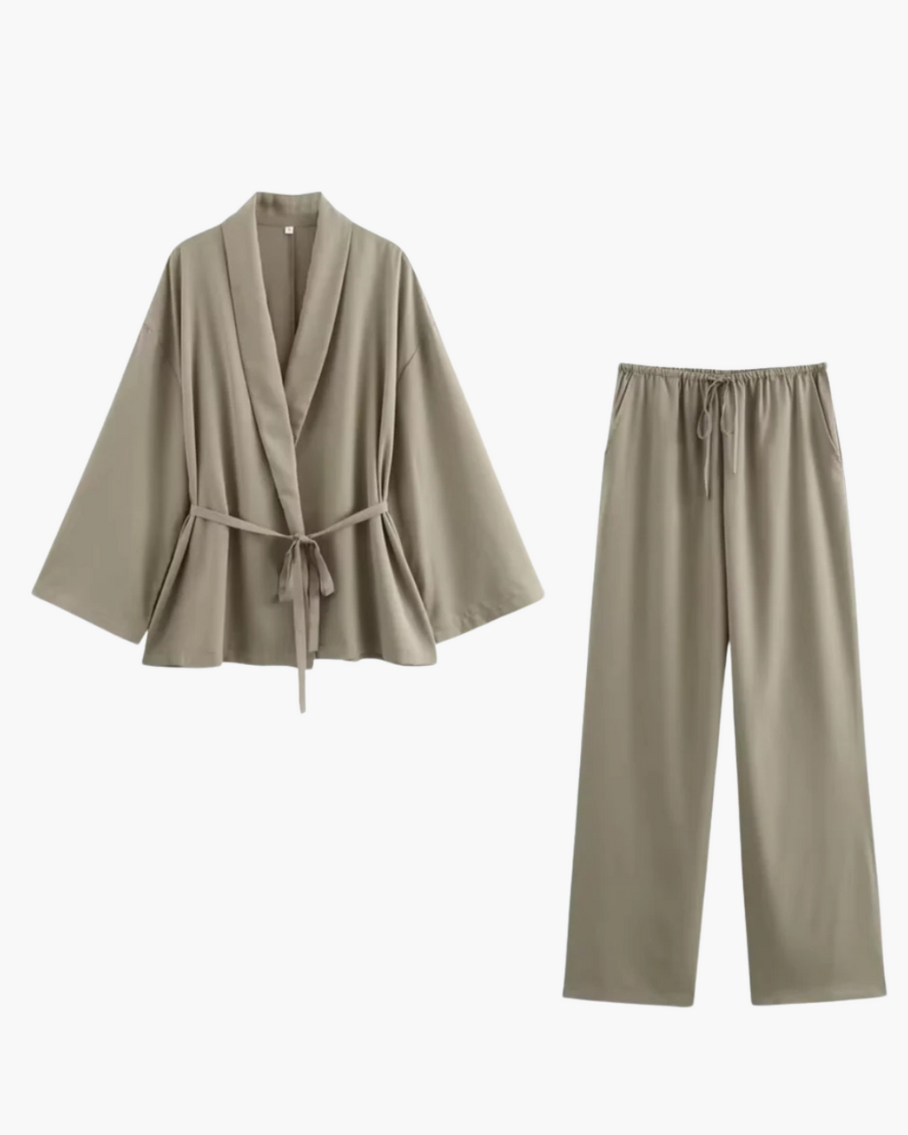 Elegante Linnen Comfortabele Oversized Set voor Dames