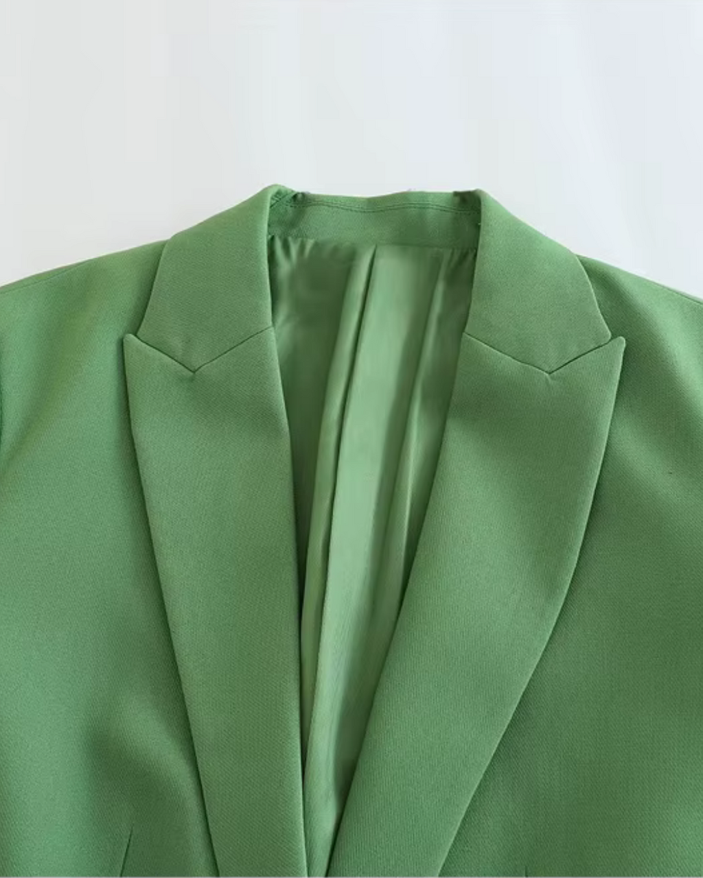 Lente Groene Zomer Blazer en Broek Set voor Dames