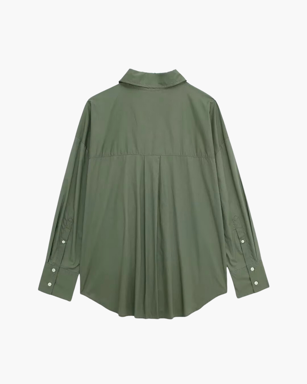 Camouflage Groene Poplin Blouse voor Dames