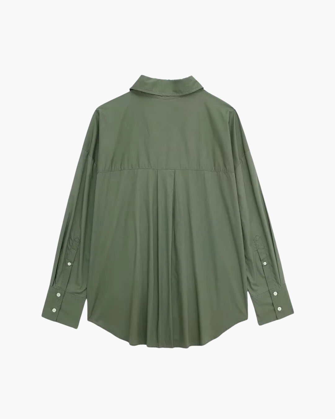 Camouflage Groene Poplin Blouse voor Dames