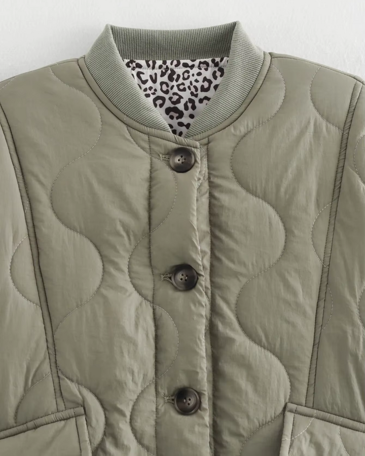 Retro Katoenen Single Breasted Winter Jas voor Dames