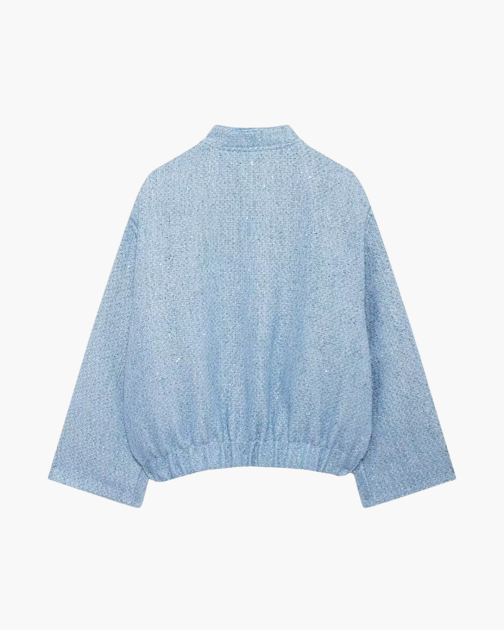 Wollen Damesjas met Lovertjes en Zakdecoratie