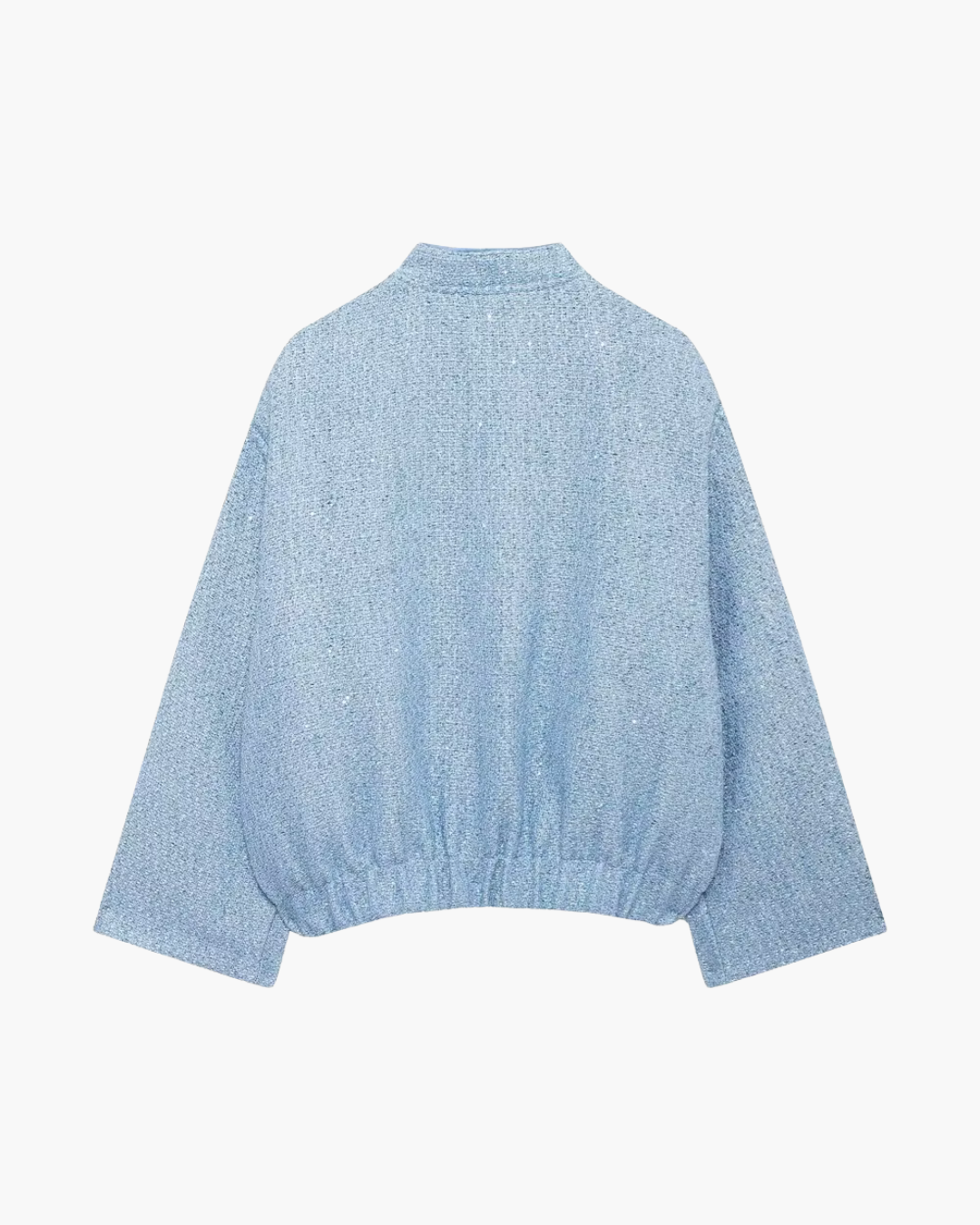 Wollen Damesjas met Lovertjes en Zakdecoratie