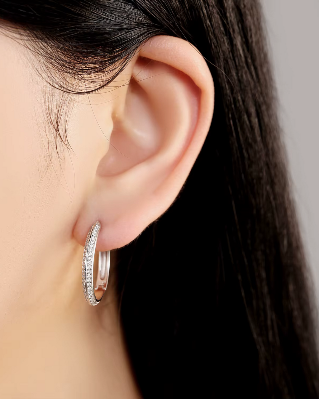 925 Sterling Zilveren U-Vormige Hoepel Oorbellen voor Dames