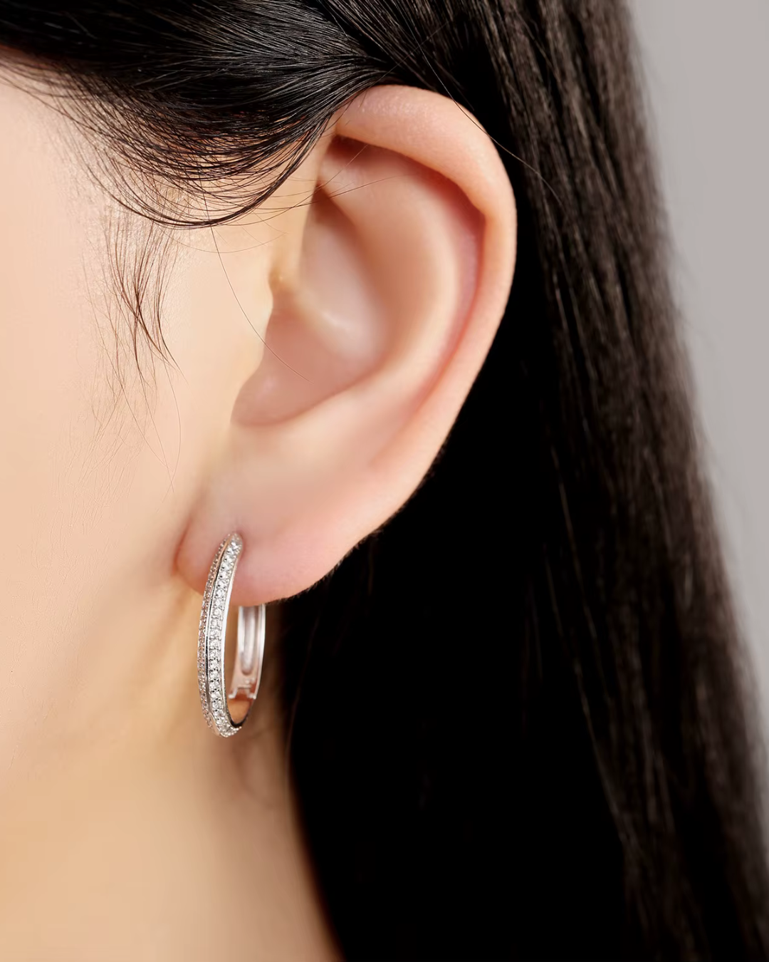 925 Sterling Zilveren U-Vormige Hoepel Oorbellen voor Dames