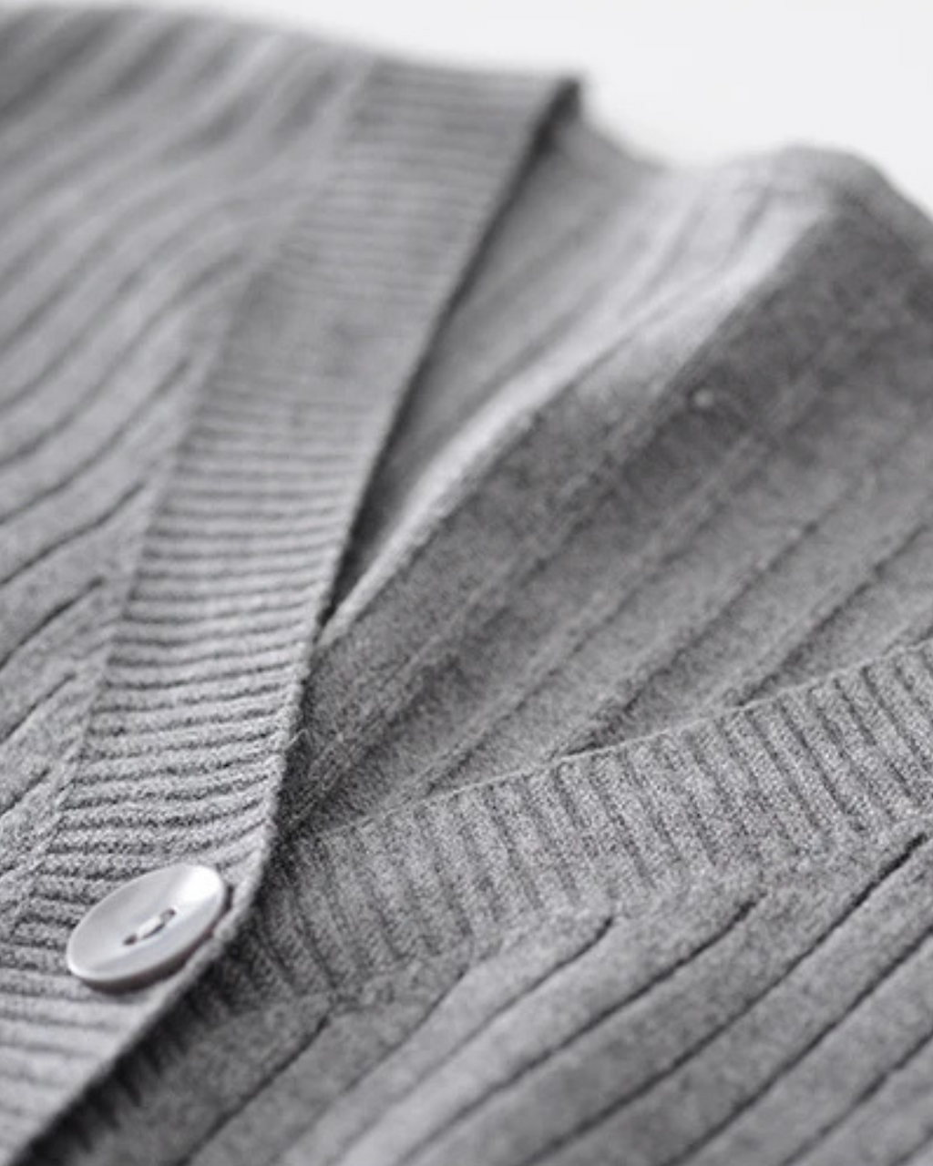 Casual Gebreid V-Hals Vest met Knoopsluiting voor Dames