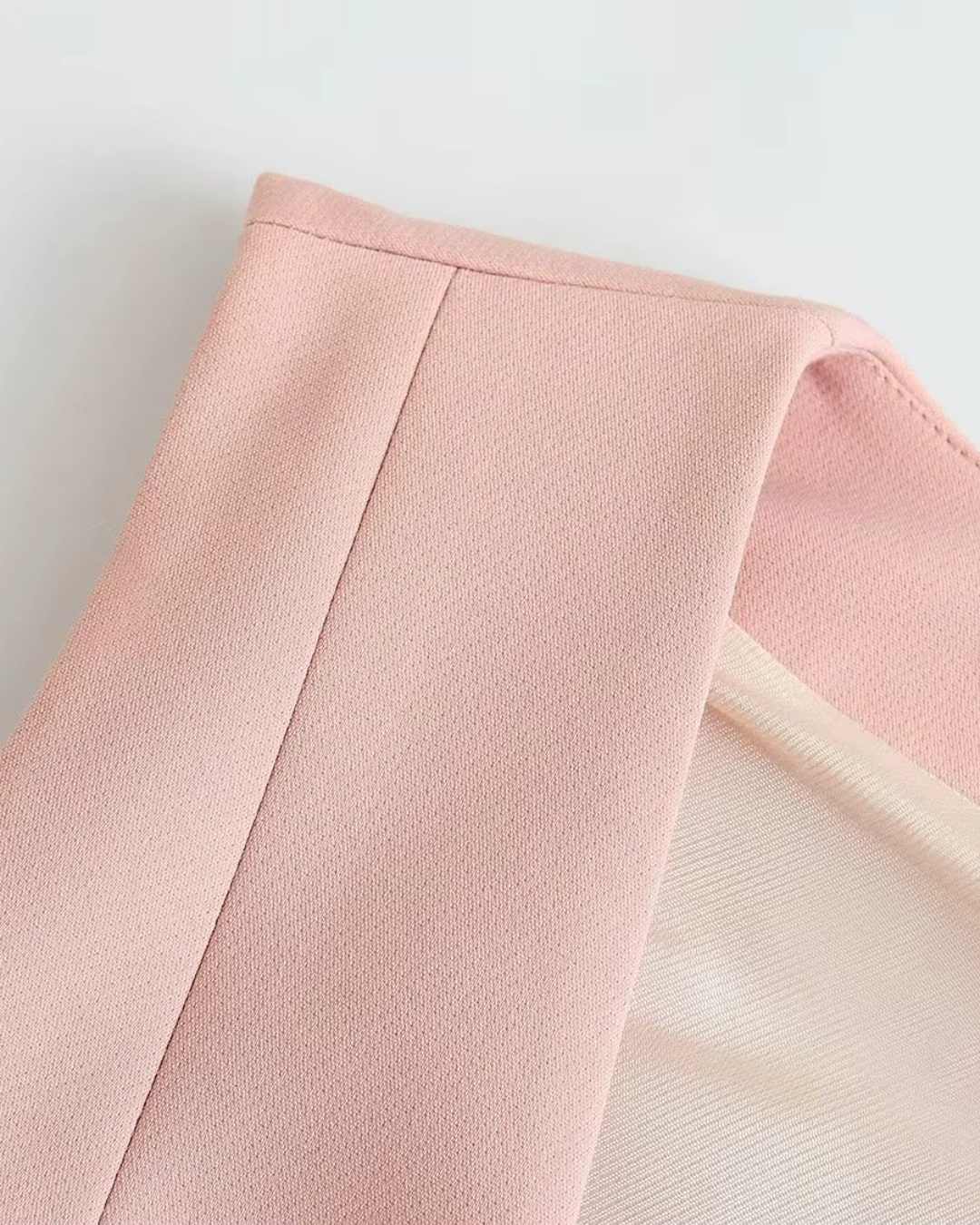 Chique Roze Gilet met Wijde Pantalon Set voor Dames