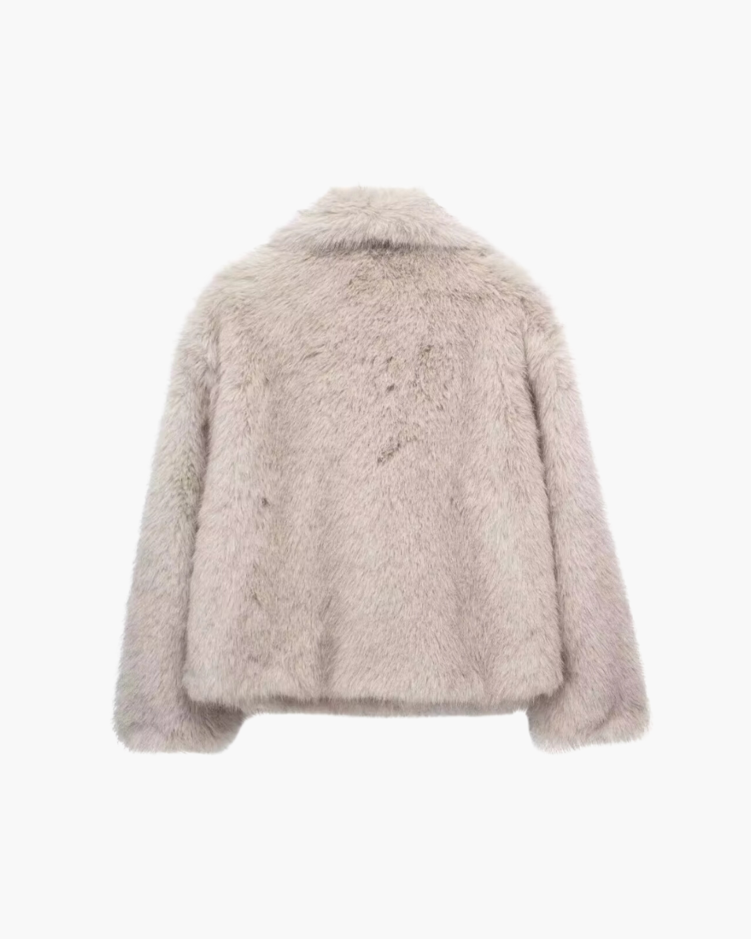 Oversized Warme Diervriendelijke Bonten Jas voor Dames