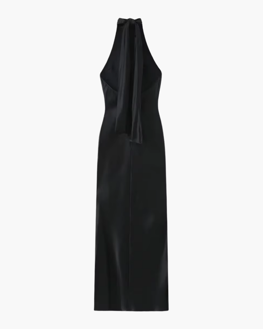 Luxe Elegante Satijnen Halterjurk met Open Rug voor Dames