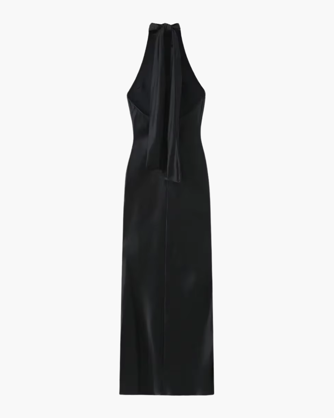 Luxe Elegante Satijnen Halterjurk met Open Rug voor Dames